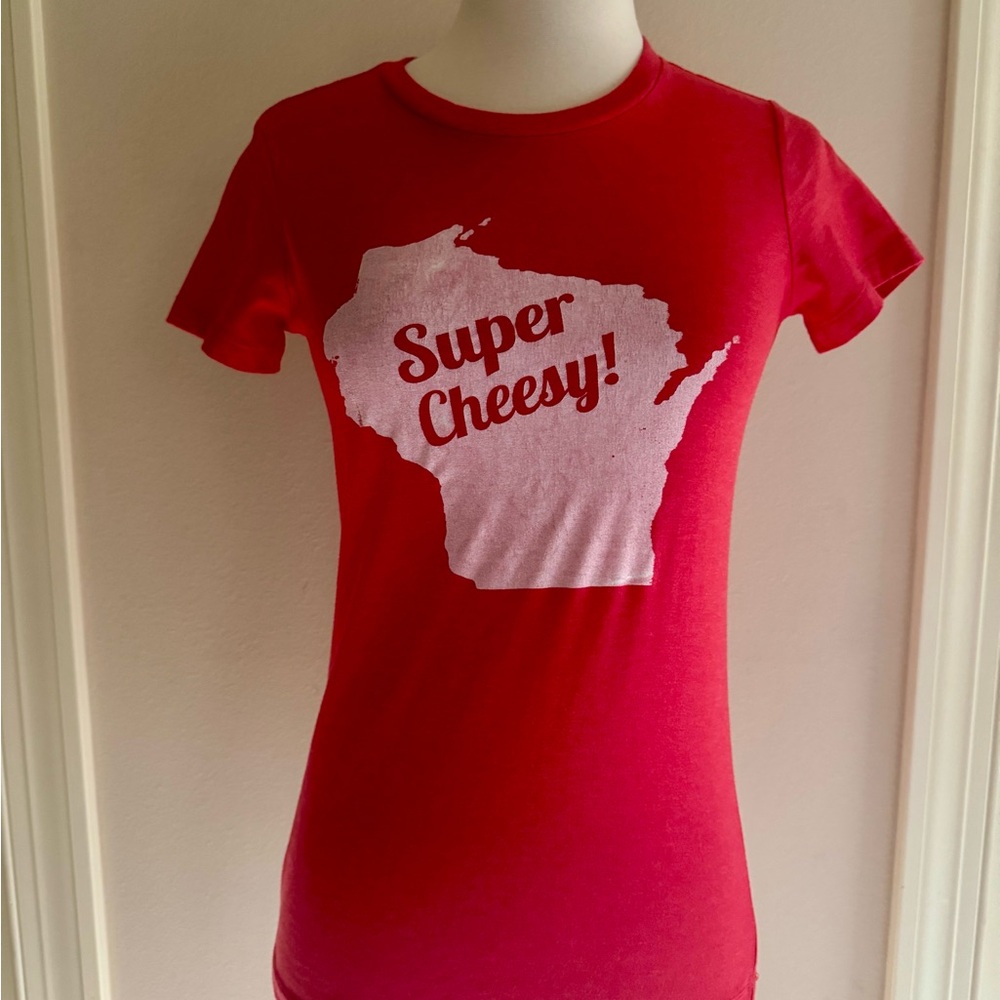 Super Cheesy (Wisconsin) Tee- Size Small